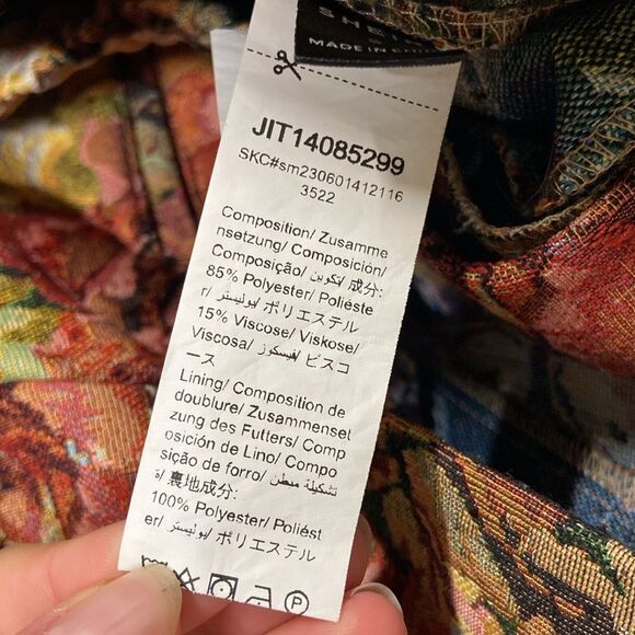 SHEIN Multicolor Floral Tapestry Pants size Small - Picture 4 of 10